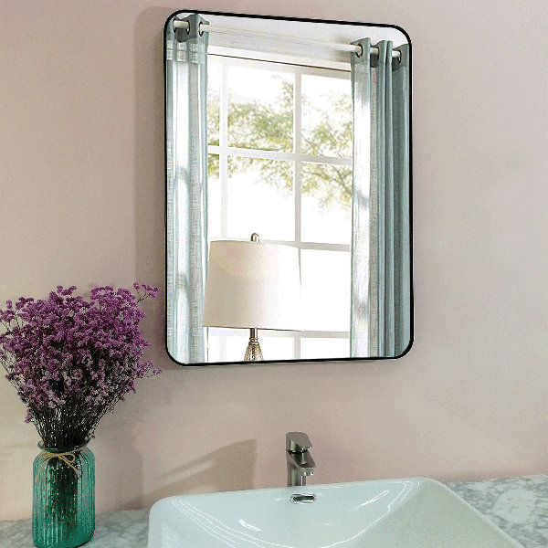 House of Hampton Rathburn Metal Wall Mounted Accent Mirror